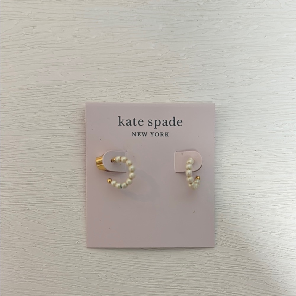 COPY - Kate spade pearl huggie earrings